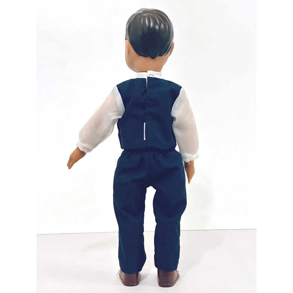Vintage Dazl Dolls by Russ Boy Doll Formal Outfit Blue‎ Vest Pants Shoes